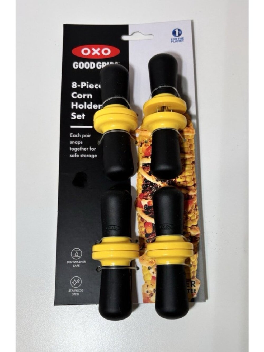 OXO Good Grips 8-Piece Corn Holder Set Stainless Steel